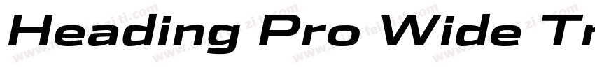 Heading Pro Wide Tr字体转换